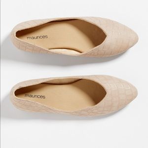 Tori textured ballet flat pointed toe